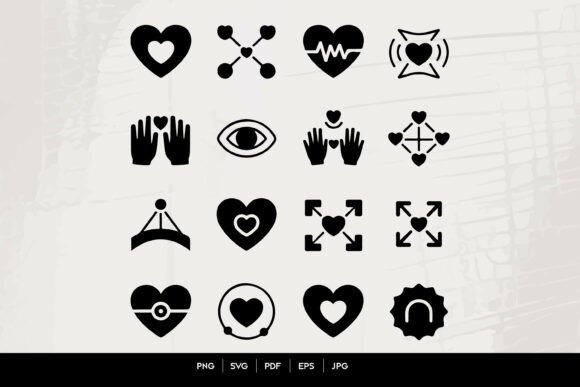 Download Emotional Wellness and Love Icons Set - Emotional wellness Collection