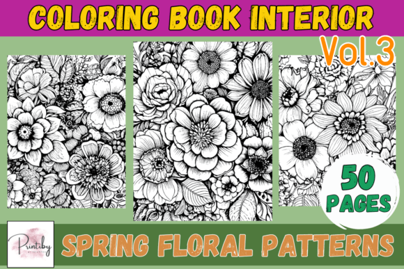Download Coloring Pages - Spring Flowers Vol.3 - Flowers Collection