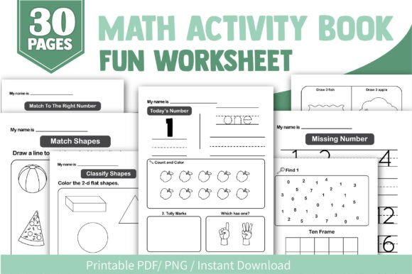 Download Math Activity Book Numbers 1-10 - Math Collection