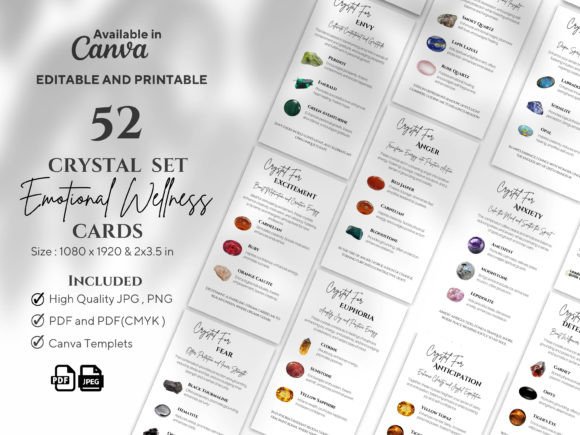 Download 52 Emotional Wellness Crystal Set - Emotional wellness Collection