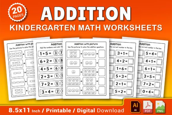 Download Addition Kindergarten Math Worksheets - Premium Resources