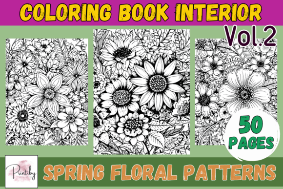 Download Coloring Pages - Spring Flowers Vol.2 - Flowers Collection