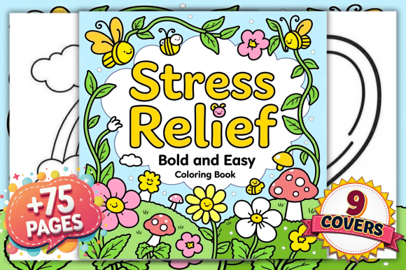 Download Bold &amp; Easy Stress Relief Coloring Pages - Stress relief coloring page Collection