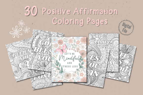 Download Zentangle Affirmation Coloring Pages - Premium Resources