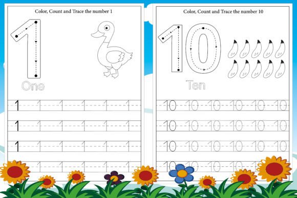 Download Number Tracing Preschool Math Worksheet - Math Collection