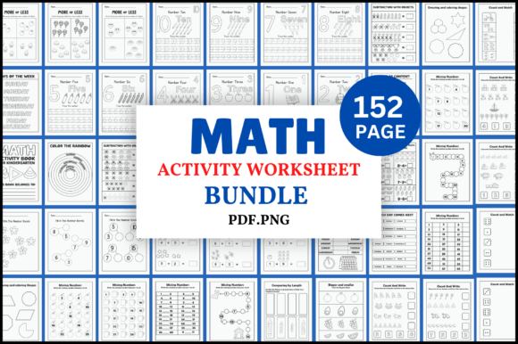 Download Kindergarten Math Activity Book Bundle - Premium Resources