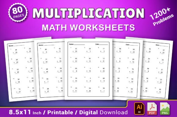 Download Multiplication Math Worksheets - Math Collection