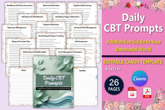 Download Daily CBT Prompts for Emotional Wellness - Emotional wellness Collection