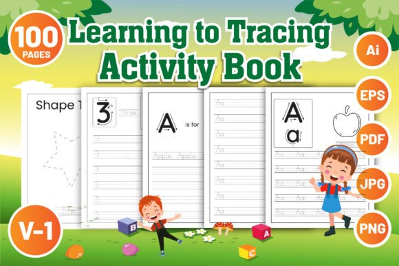 Download Learning to Tracing Activity Book KDP - Tracing activity book Collection