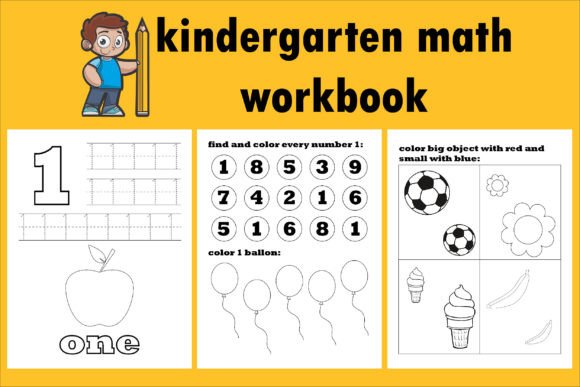 Download Kindergarten Math Workbook_ Tracing Book - Math Collection